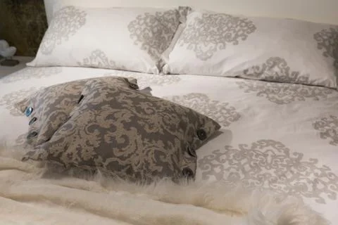 Luxury bed Stock Photos