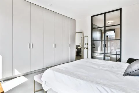 Luxury bedroom design Stock Photos