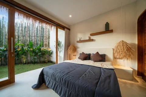 Luxury bedroom interior design for modern life style Stock Photos