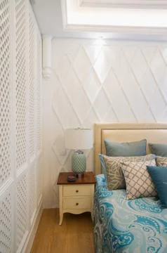 Luxury bedroom Stock Photos