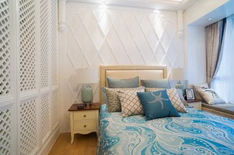 Luxury bedroom Stock Photos
