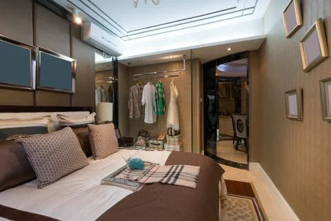 Luxury bedroom Stock Photos