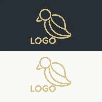 Luxury Bird logo vector illustration Stock Illustration