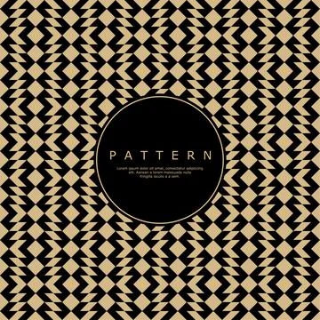 Luxury black abstract geometric pattern. Modern abstract shape seamless pattern. Stock Illustration