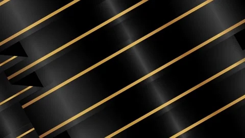 Luxury Black Friday Background with Diagonal Dark Metallic Stripes and Gold.. Video stock 347192297