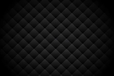 Luxury Black Quilted Pattern Background for Website or Design Stock Illustration