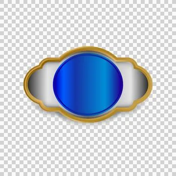 Luxury blank shape badge and label vintage isolated Stock Illustration