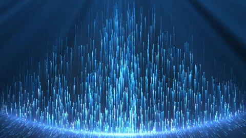 Luxury blue background animation. Light blue rising particles Stock Footage 248251240