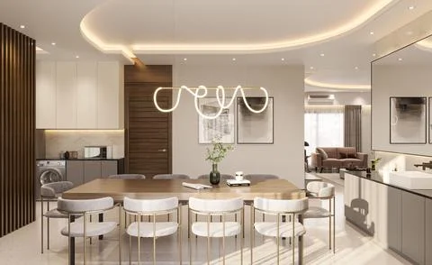 Luxury on a Budget Tips for Creating a High-End Look for Less in Your Dinin.. Stock-Illustration