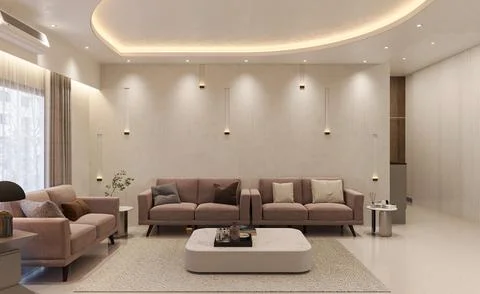 Luxury on a Budget Tips for Creating a High-End Look for Less in Your Livin.. Stock-Illustration
