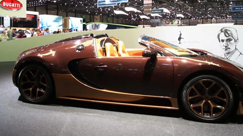 Luxury Bugatti In Auto Salon De Geneve 2014 Stock Footage 36718666