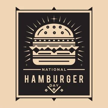 Luxury Burger Vector Design Premium Stock Illustration