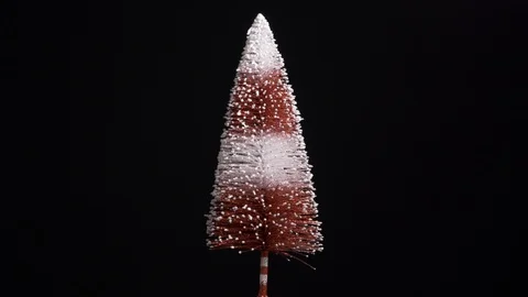 Luxury candy cane Christmas tree decoration- rotating centre 4k Stock Footage 98178233