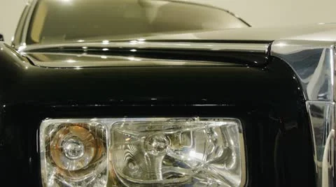 Luxury car front bumper Stock Footage 20494448