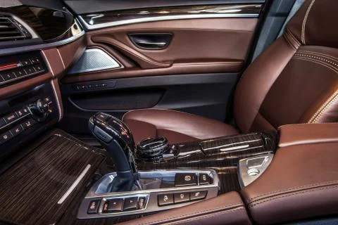 Luxury car interior details Stock-Fotos