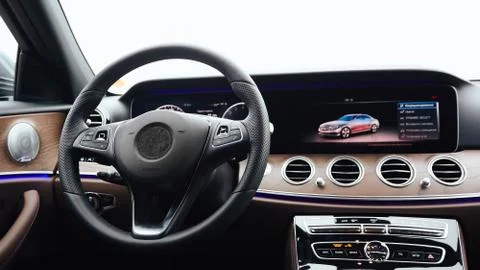 Luxury car Interior 库存照片