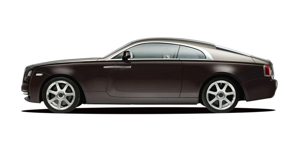 Luxury car side view Stock Illustration