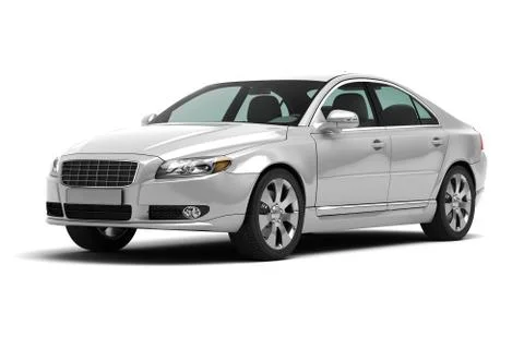 Luxury car in the studio 스톡 일러스트