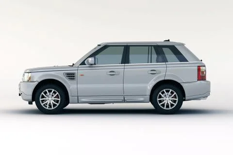 Luxury car in the studio Stock Illustration