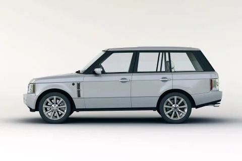 Luxury car in the studio Stock Illustration