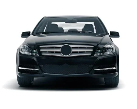 Luxury car in the studio Stockillustratie