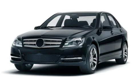 Luxury car in the studio Stock Illustration