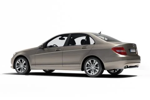 Luxury car in the studio Stock Illustration