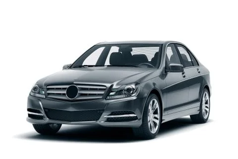 Luxury car in the studio Stock Illustration