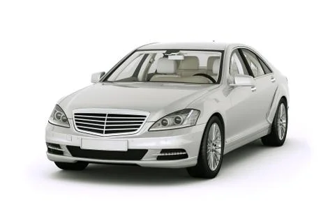 Luxury car in the studio Stock Illustration