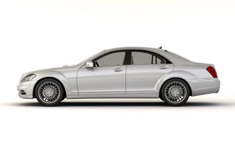 Luxury car in the studio Stockillustratie