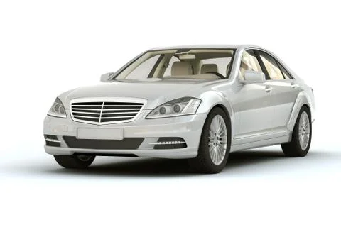 Luxury car in the studio Stock Illustration