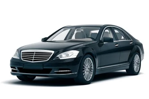 Luxury car in the studio Stock Illustration