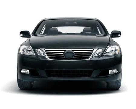 Luxury car in the studio Illustrazione stock