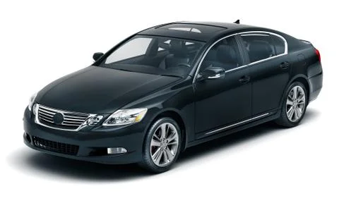 Luxury car in the studio Stock Illustration