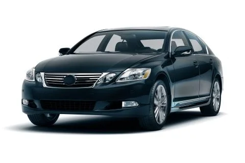 Luxury car in the studio Stock Illustration