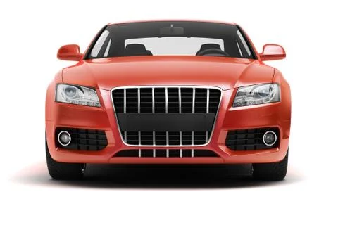 Luxury car in the studio Stock Illustration