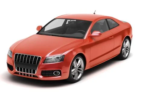Luxury car in the studio Illustrazione stock