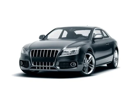 Luxury car in the studio Stock Illustration