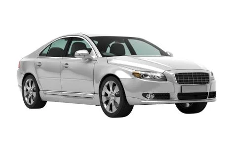 Luxury car in the studio Stock Illustration