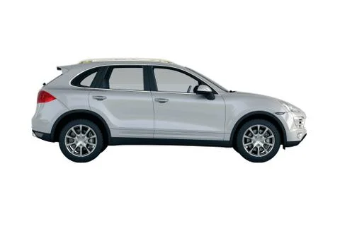 Luxury car in the studio Stock Illustration
