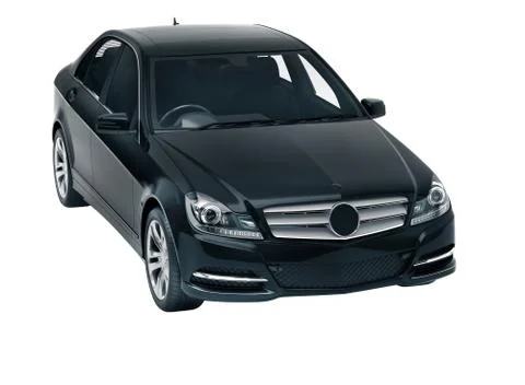 Luxury car in the studio Illustrazione stock