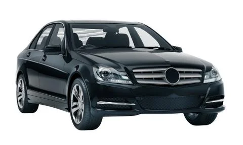 Luxury car in the studio Illustrazione stock