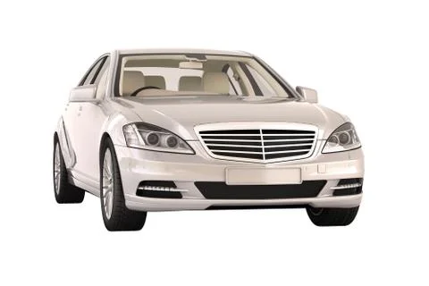 Luxury car in the studio Stock Illustration