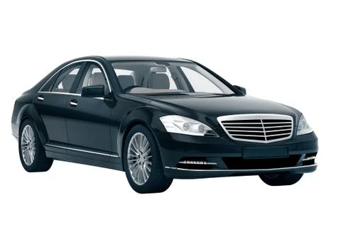 Luxury car in the studio Stock Illustration