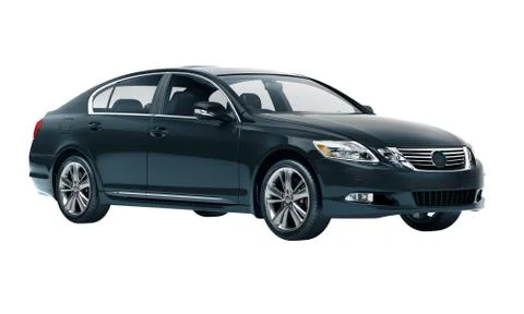 Luxury car in the studio Stock Illustration