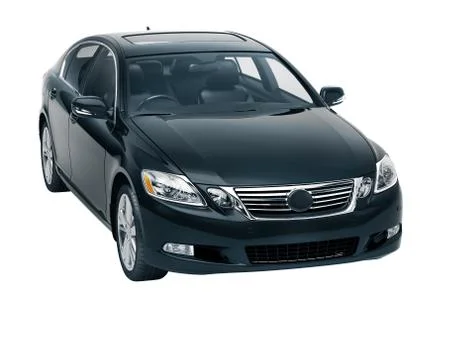 Luxury car in the studio Stock Illustration