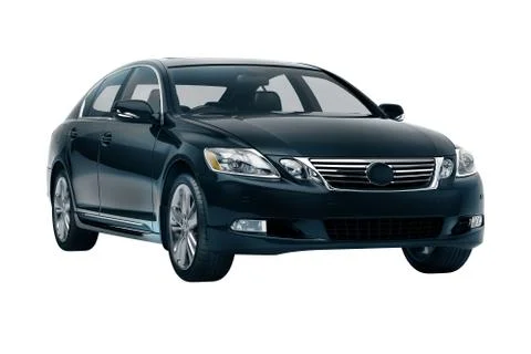 Luxury car in the studio Stock Illustration