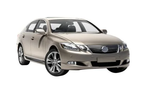 Luxury car in the studio Stock Illustration