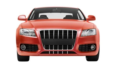 Luxury car in the studio Stock Illustration