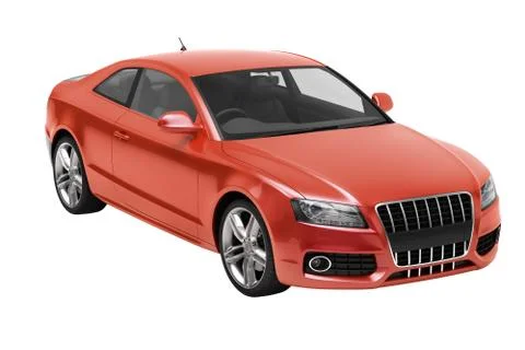 Luxury car in the studio Stock Illustration